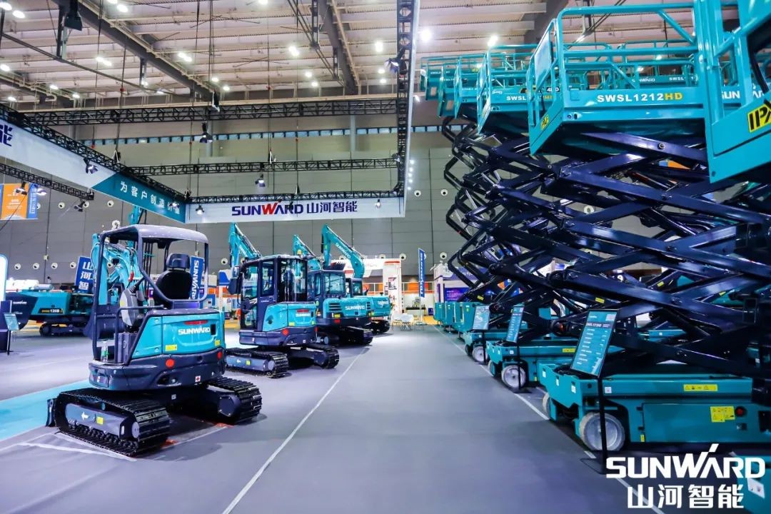 “币游国际绿”亮相长沙国际工程机械展，，，，，，50余款产品尽显币游国际智能立异实力