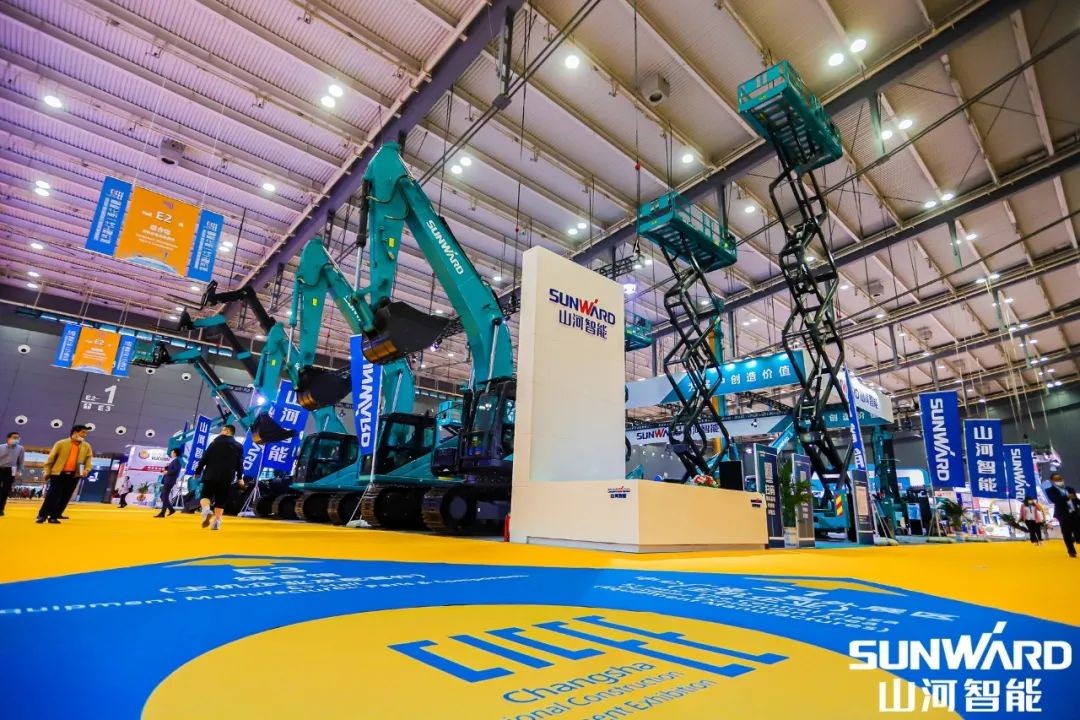 “币游国际绿”亮相长沙国际工程机械展，，，，，，50余款产品尽显币游国际智能立异实力