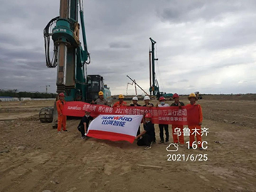 顶酷暑 走沙漠 2021年币游国际智能全球效劳万里行走进新疆