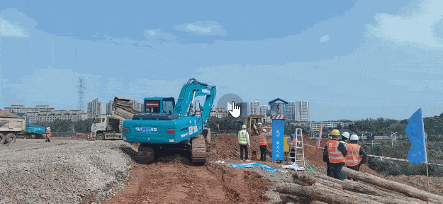 冲锋一线显继续！币游国际智能挖掘机助力长沙方舱医院建设