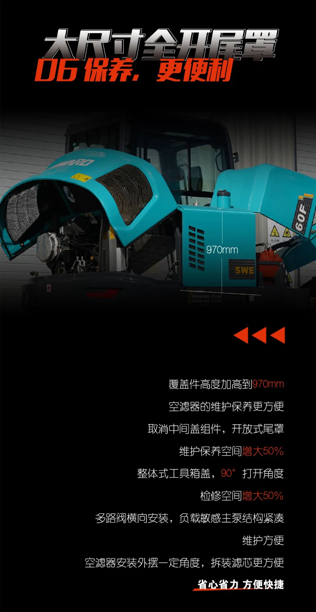 一图读懂 | 献礼七一 · 币游国际智能SWE60F挖掘机低碳来袭