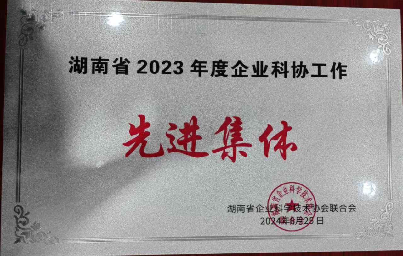 币游国际智能科协荣获湖南省2023年度“企业科协事情先进整体”