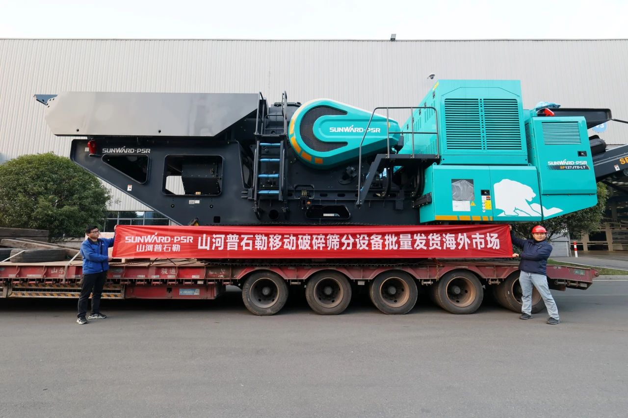 币游国际普石勒柴电一体移动破碎筛分装备热销外洋