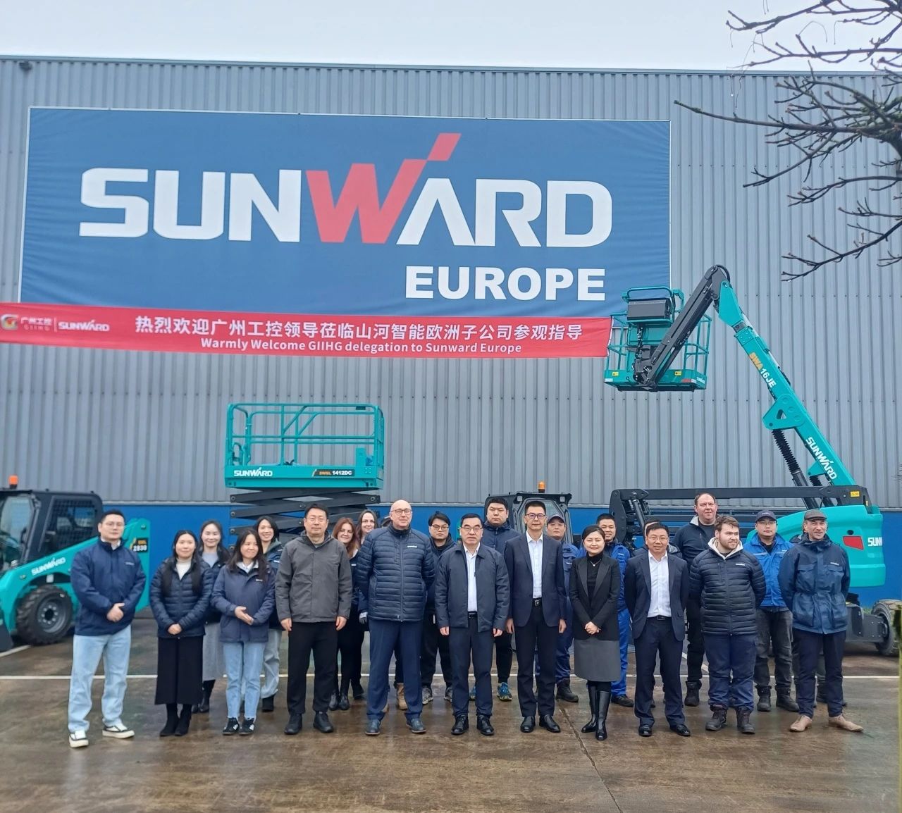 广州工控集团总司理王福铸率队考察币游国际智能欧洲子公司