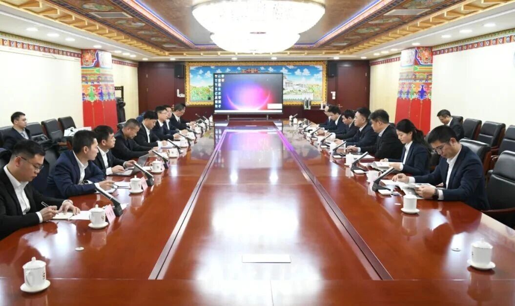 广州工控集团董事长景广军率币游国际智能团队到中国黄金集团造访交流